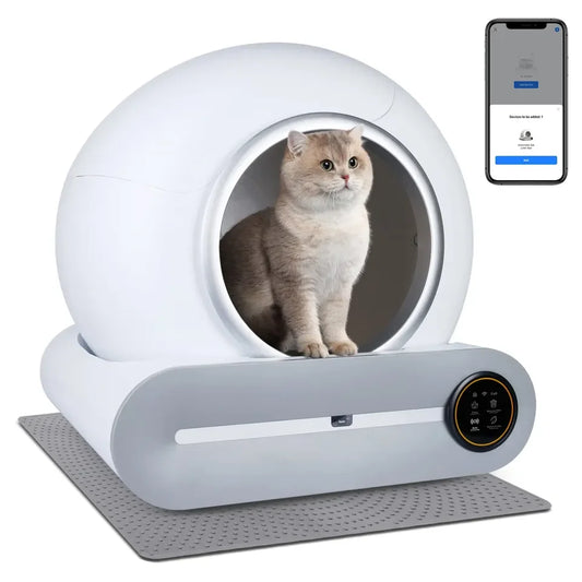 Smart Self-Cleaning Cat Litter Box with Tuya App Control - English Version